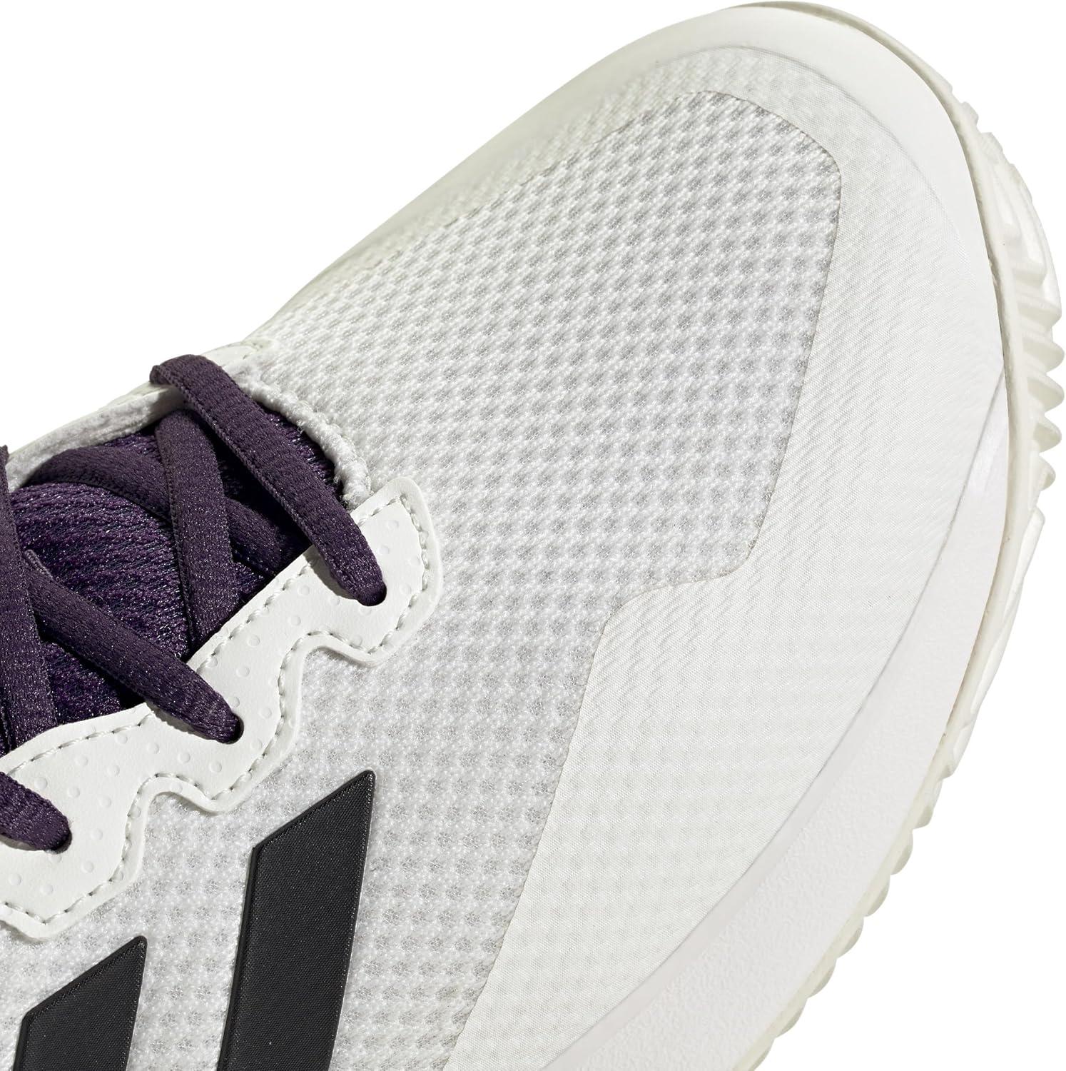image:imageadidas Mens Gamecourt 2 Tennis ShoesWhiteBlackAurora Plum
