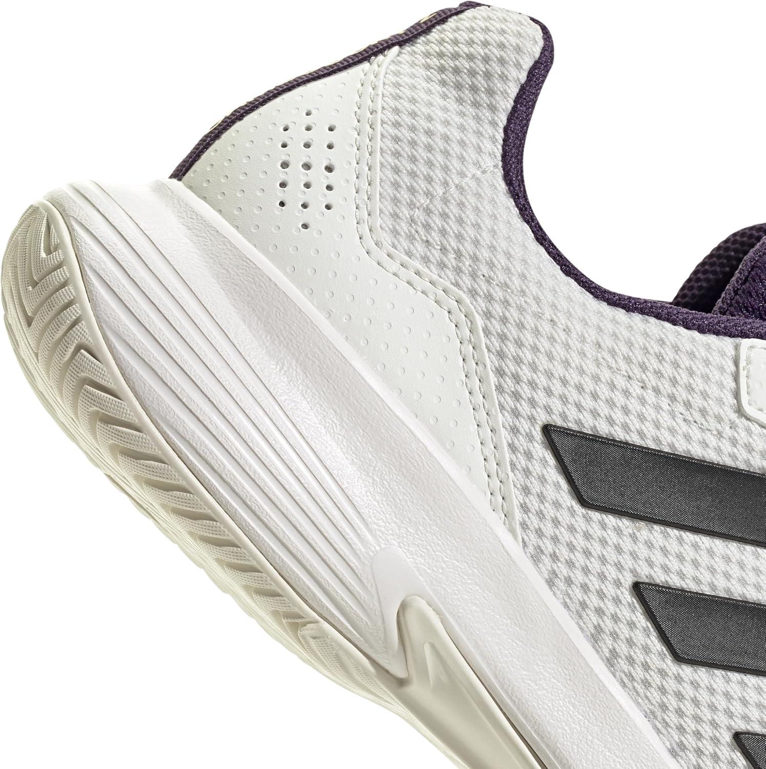 image:imageadidas Mens Gamecourt 2 Tennis ShoesWhiteBlackAurora Plum