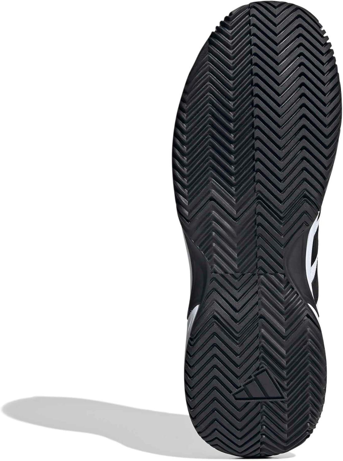 image:imageadidas Mens Gamecourt 2 Tennis ShoesWhiteCore BlackSilver Metallic