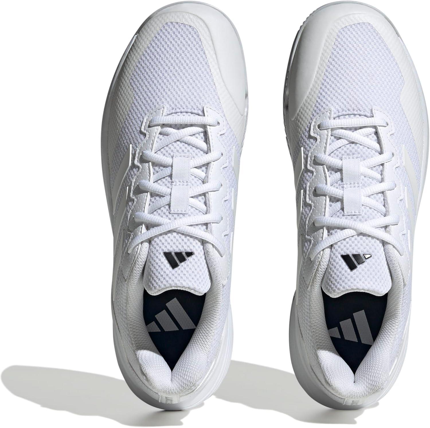 image:imageadidas Mens Gamecourt 2 Tennis ShoesWhiteWhiteMatte Silver