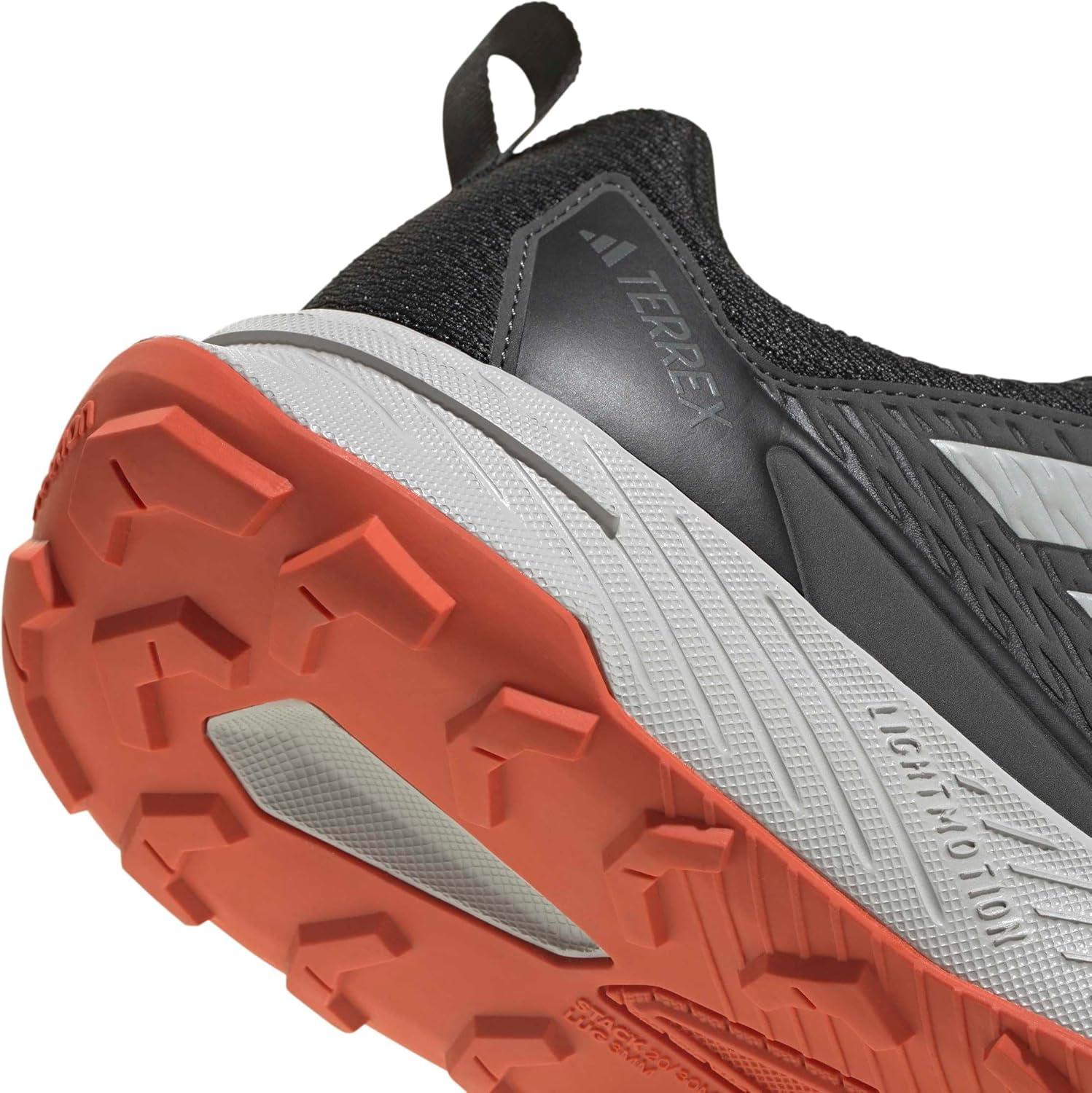 image:imageadidas Mens Terrex Tracefinder Trail Running ShoesBlackGreySemi Impact Orange