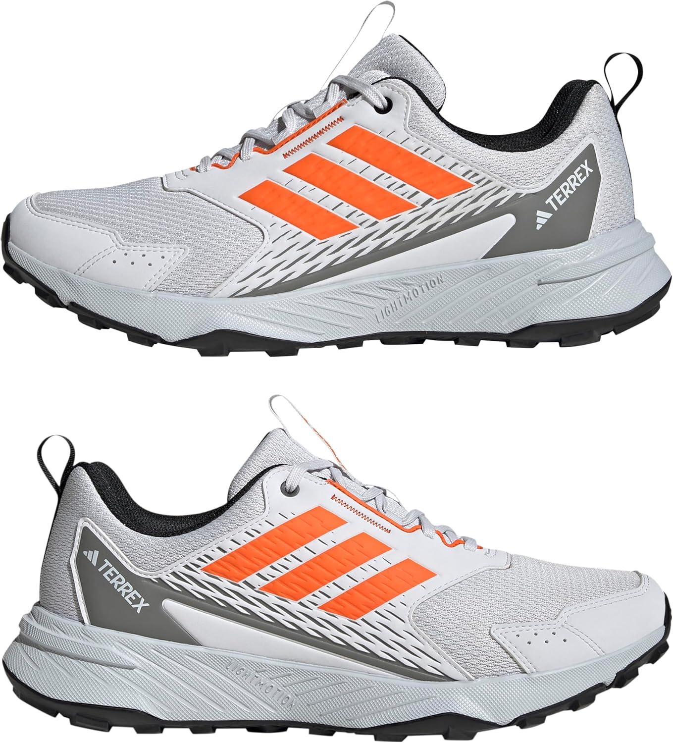 image:imageadidas Mens Terrex Tracefinder Trail Running ShoesDash GreySemi Impact OrangeSolid Grey