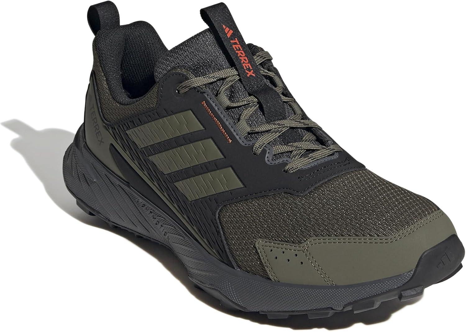 image:imageadidas Mens Terrex Tracefinder Trail Running ShoesOlive StrataOlive StrataSemi Impact Orange