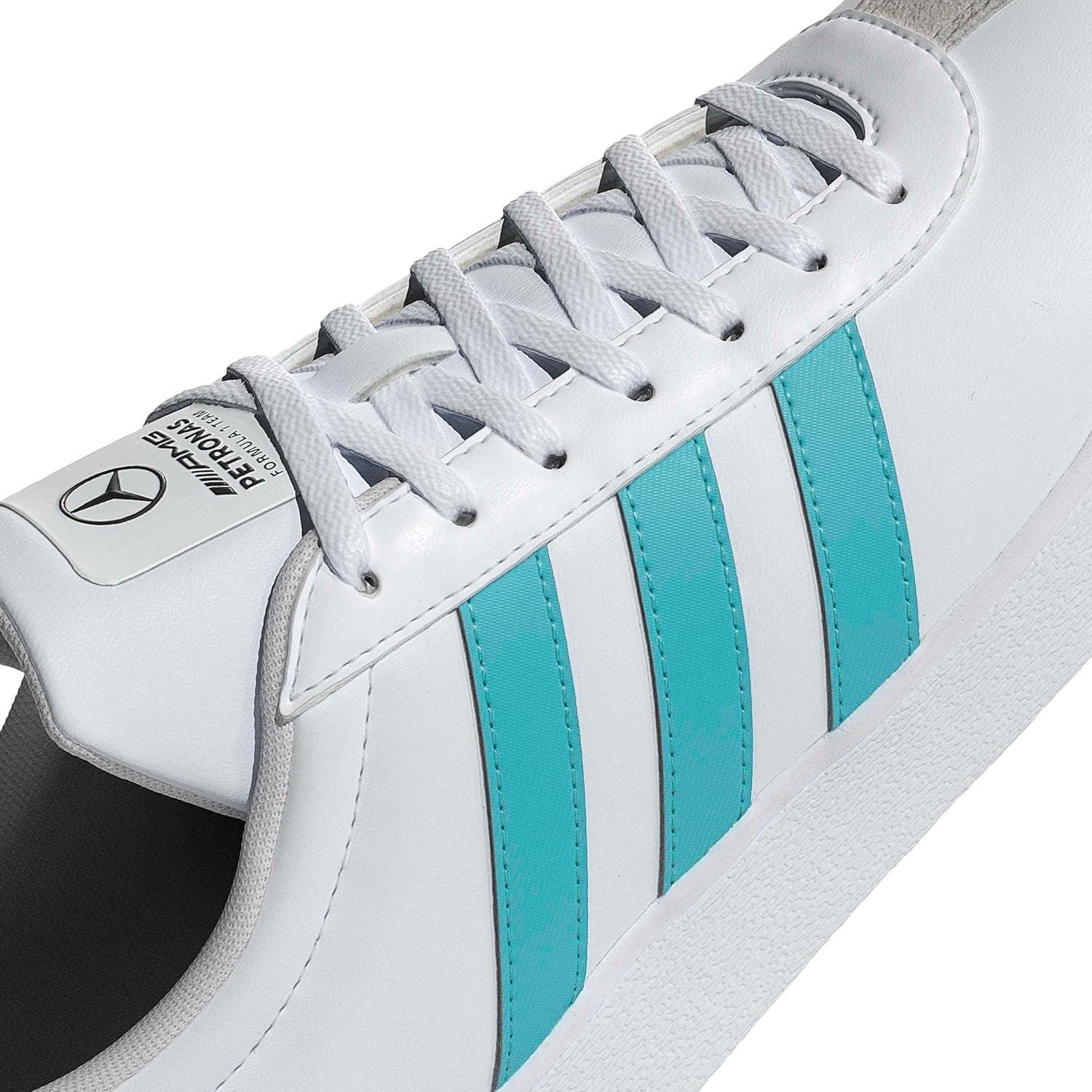 image:imageadidas Unisex Adult Mercedes Amg Petronas Formula One Team Vl CourtWhiteSemi Mint RushGrey