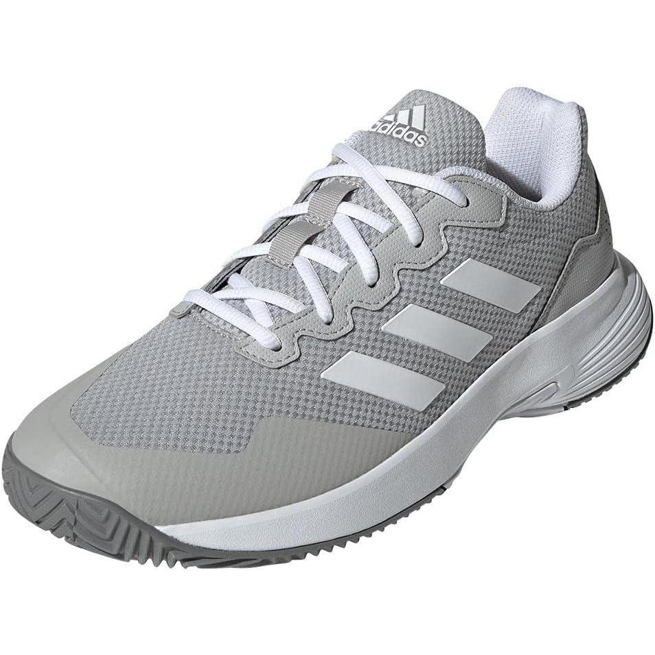 image:imageadidas Mens Gamecourt 2 Tennis ShoesGreyWhiteGrey