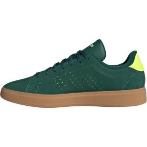 adidas Kids’ Advantage 2 Sneakers(Collegiate Green/Lucid Lemon/Off White)