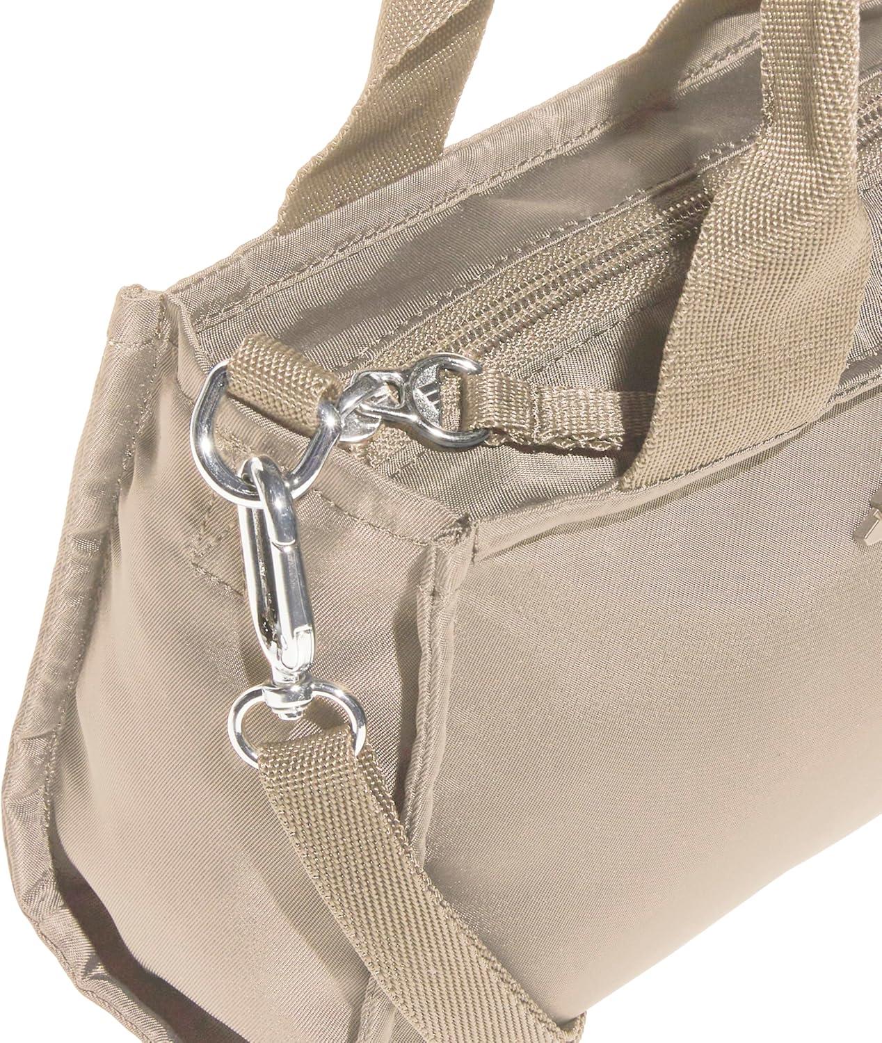 image:imageadidas Micro Mini Tote Handbag Premium Crossbody BagCrystal Linen BeigeSilver Metallic
