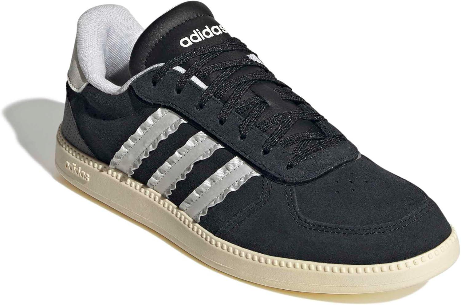 image:imageadidas Womens Breaknet Sleek SneakersBlackWhiteWarm Vanilla