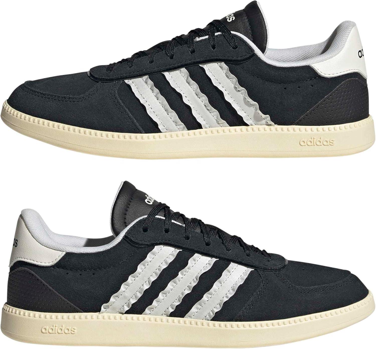 image:imageadidas Womens Breaknet Sleek SneakersBlackWhiteWarm Vanilla