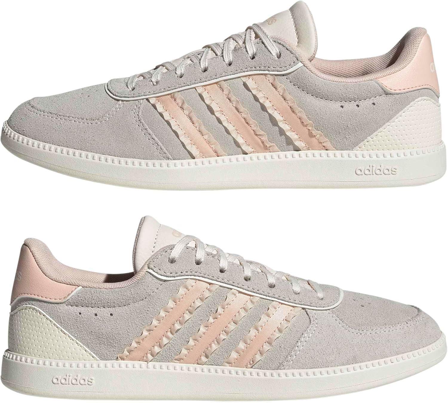 image:imageadidas Womens Breaknet Sleek SneakersChalk WhiteBlush PinkOff White