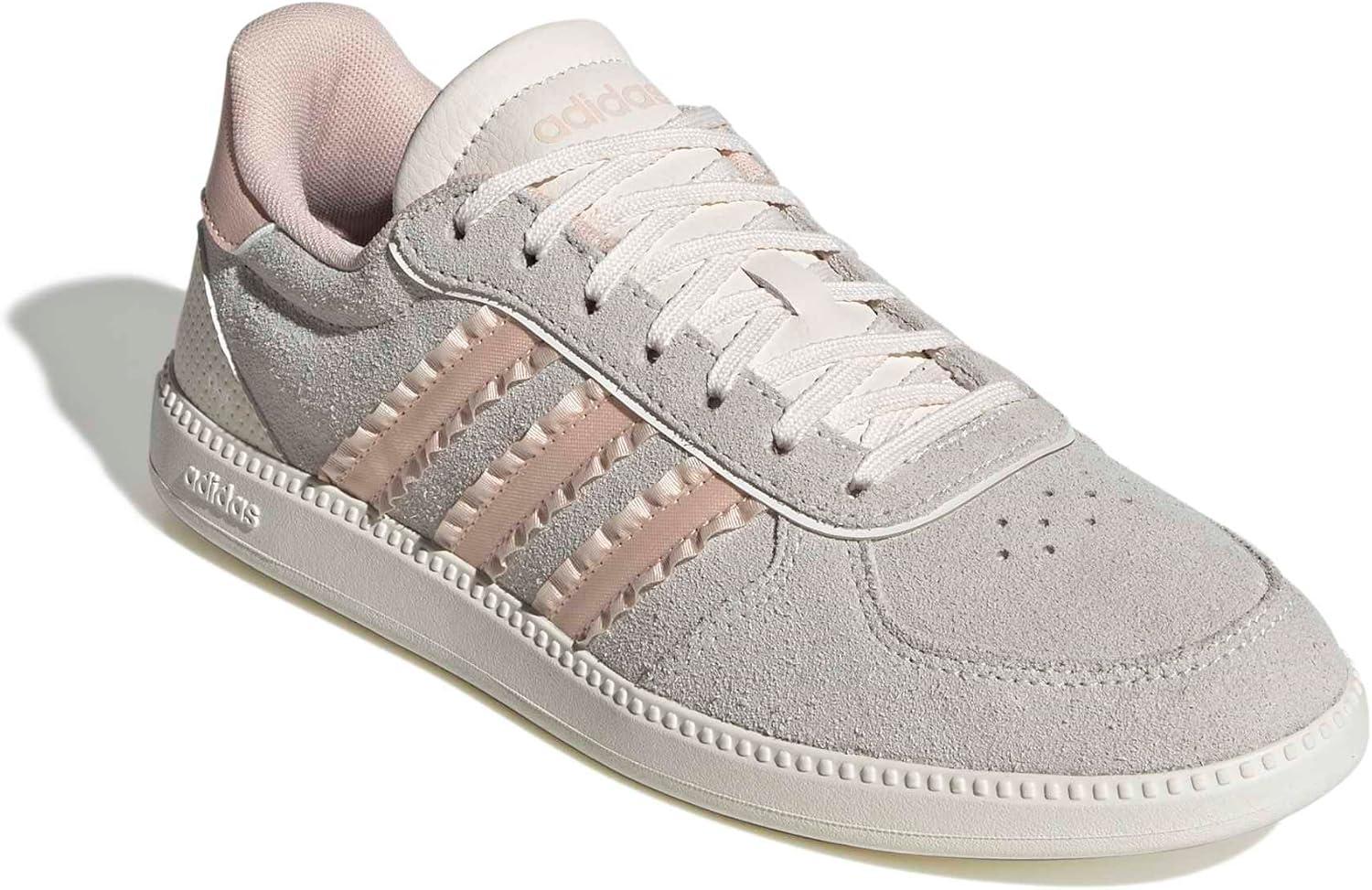 image:imageadidas Womens Breaknet Sleek SneakersChalk WhiteBlush PinkOff White
