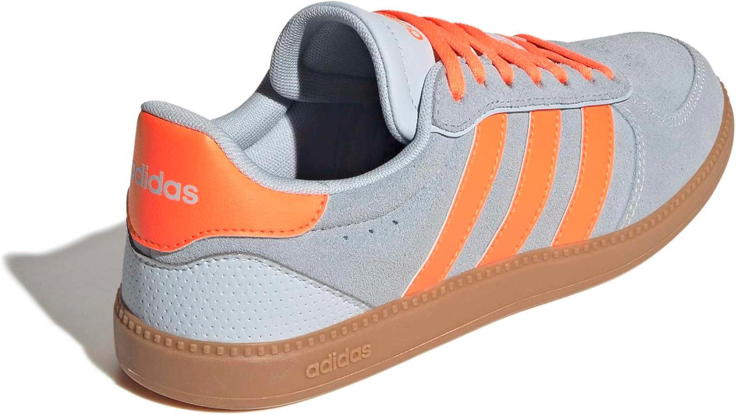 image:imageadidas Womens Breaknet Sleek SneakersHalo BlueLucid OrangeGum