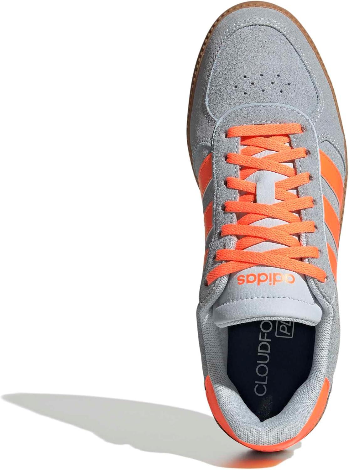 image:imageadidas Womens Breaknet Sleek SneakersHalo BlueLucid OrangeGum