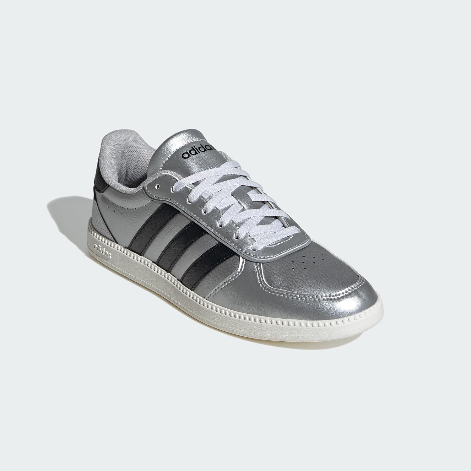 image:imageadidas Womens Breaknet Sleek SneakersSilver Black White