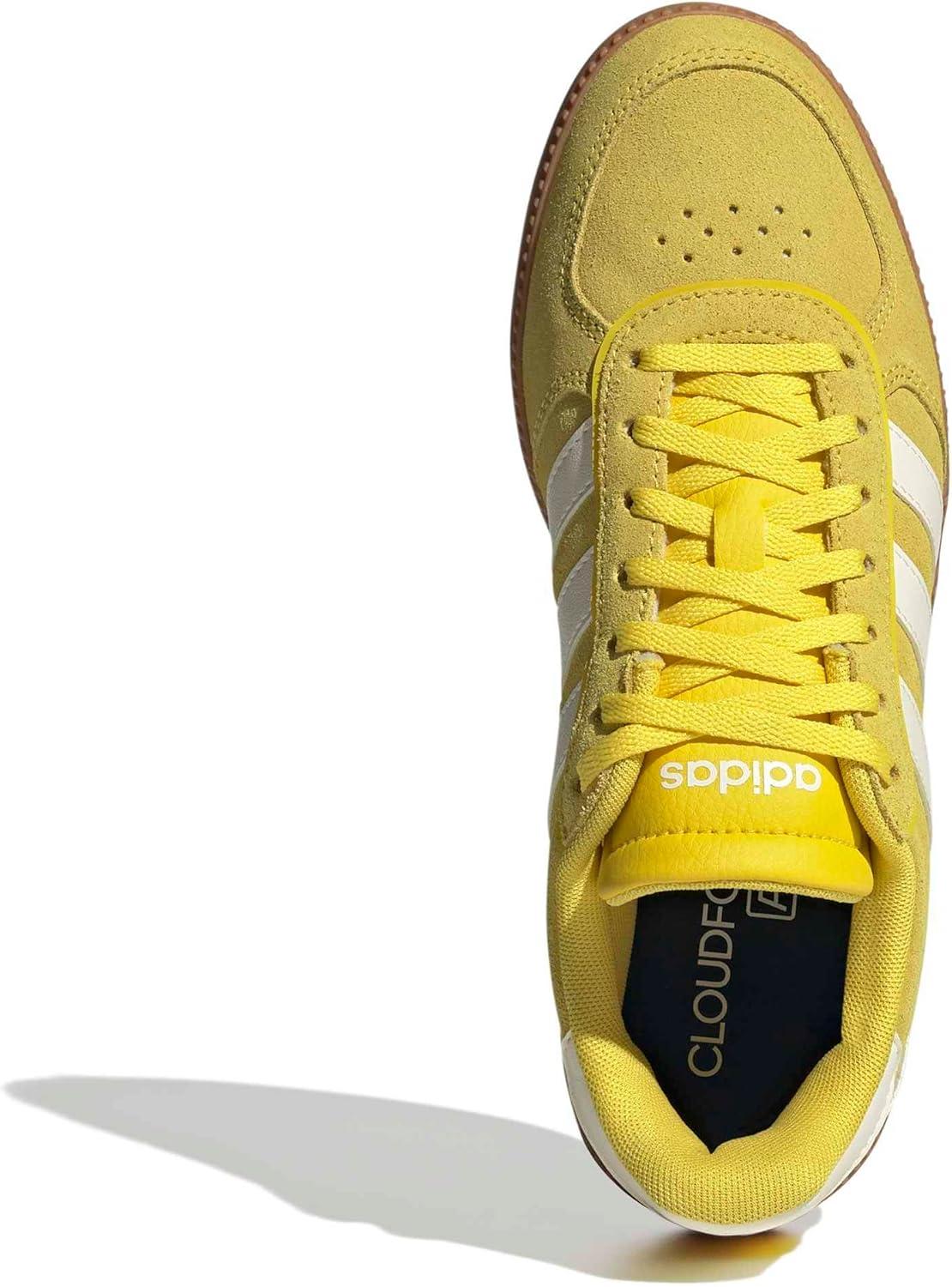 image:imageadidas Womens Breaknet Sleek SneakersYellowOff WhiteGum