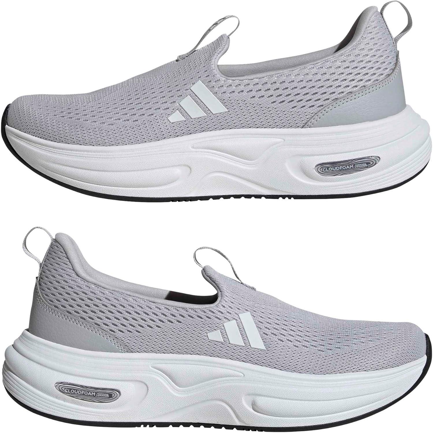 image:imageadidas Womens Cloudfoam Cuxxion LoungeSolid GreyWhiteBlack