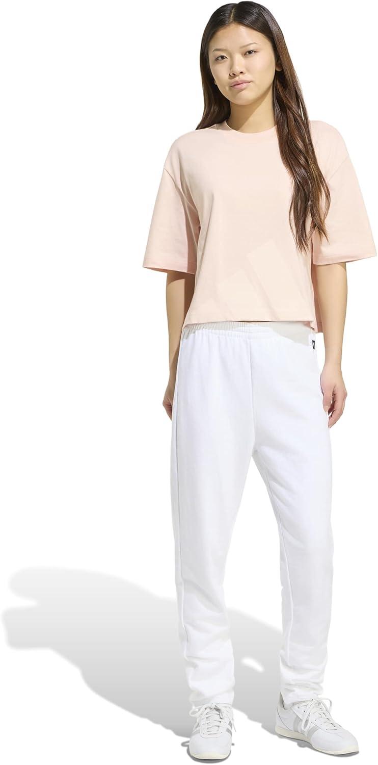 image:imageadidas Womens Essentials Big Logo Boyfriend TShirtBlush PinkPink Tint