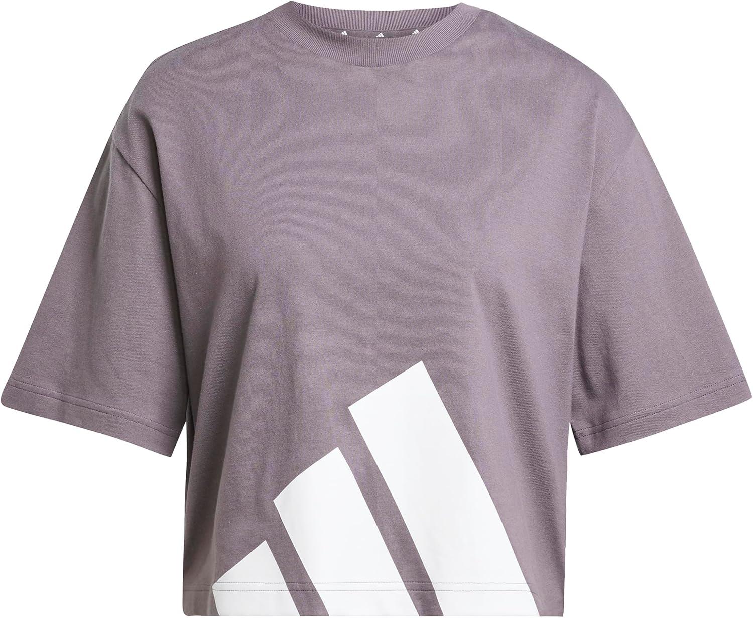 image:imageadidas Womens Essentials Big Logo Boyfriend TShirtGrey StrataWhite