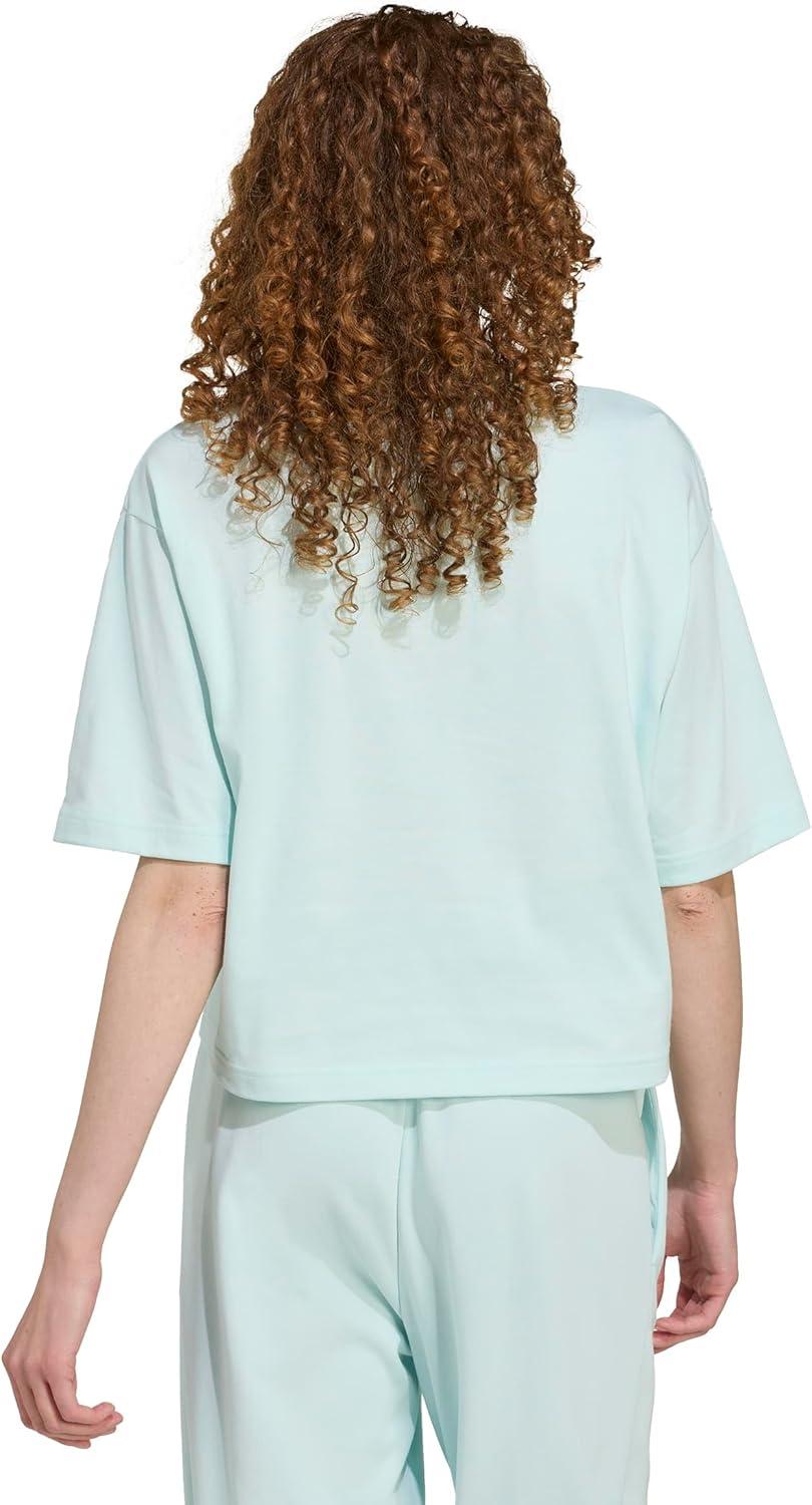 image:imageadidas Womens Essentials Big Logo Boyfriend TShirtHalo MintFlash Aqua