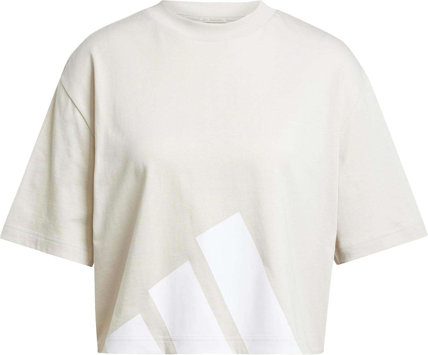 image:imageadidas Womens Essentials Big Logo Boyfriend TShirtWonder AluminaWhite