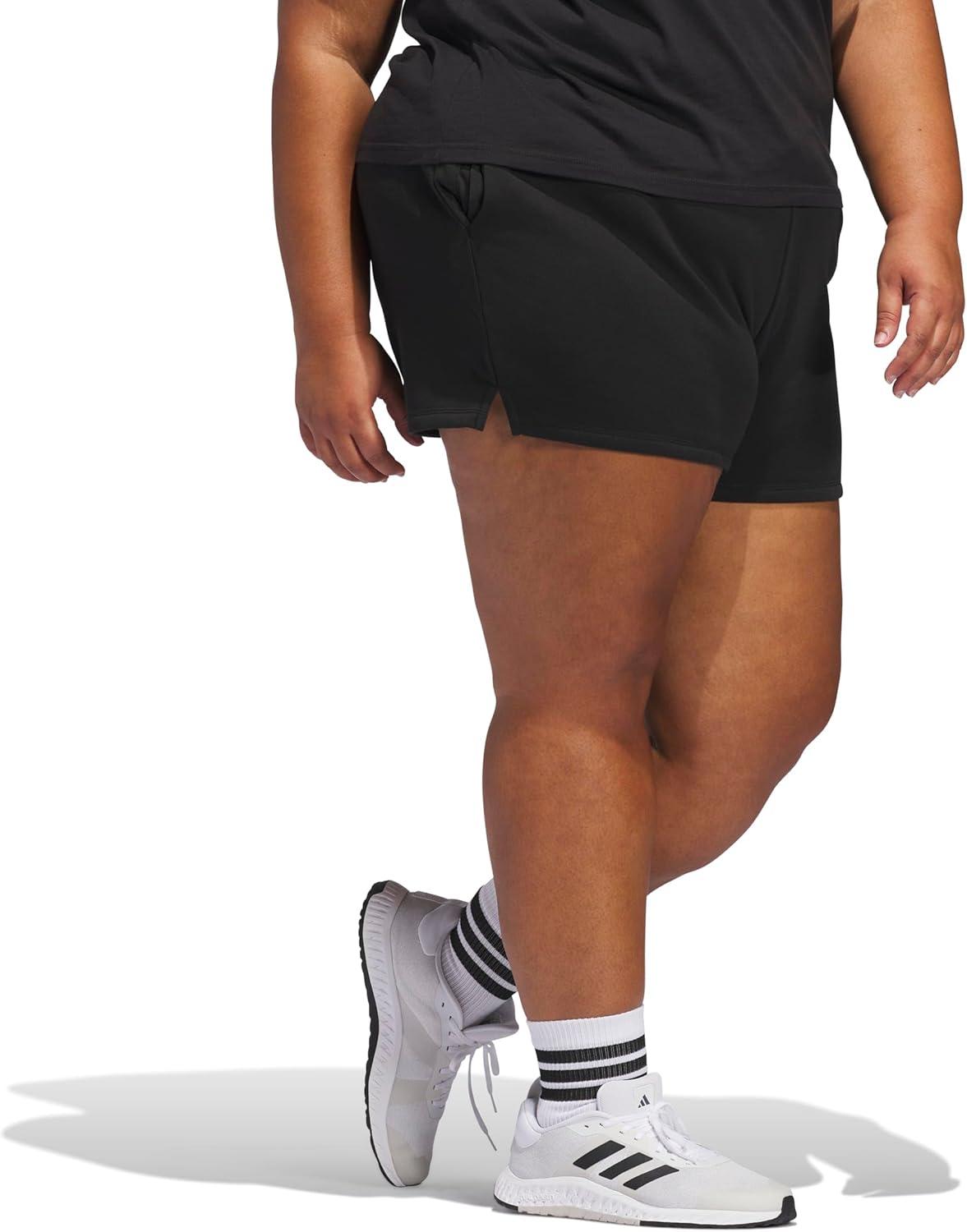 image:imageadidas Womens Essentials Small Logo Feelcozy ShortsBlackWhite