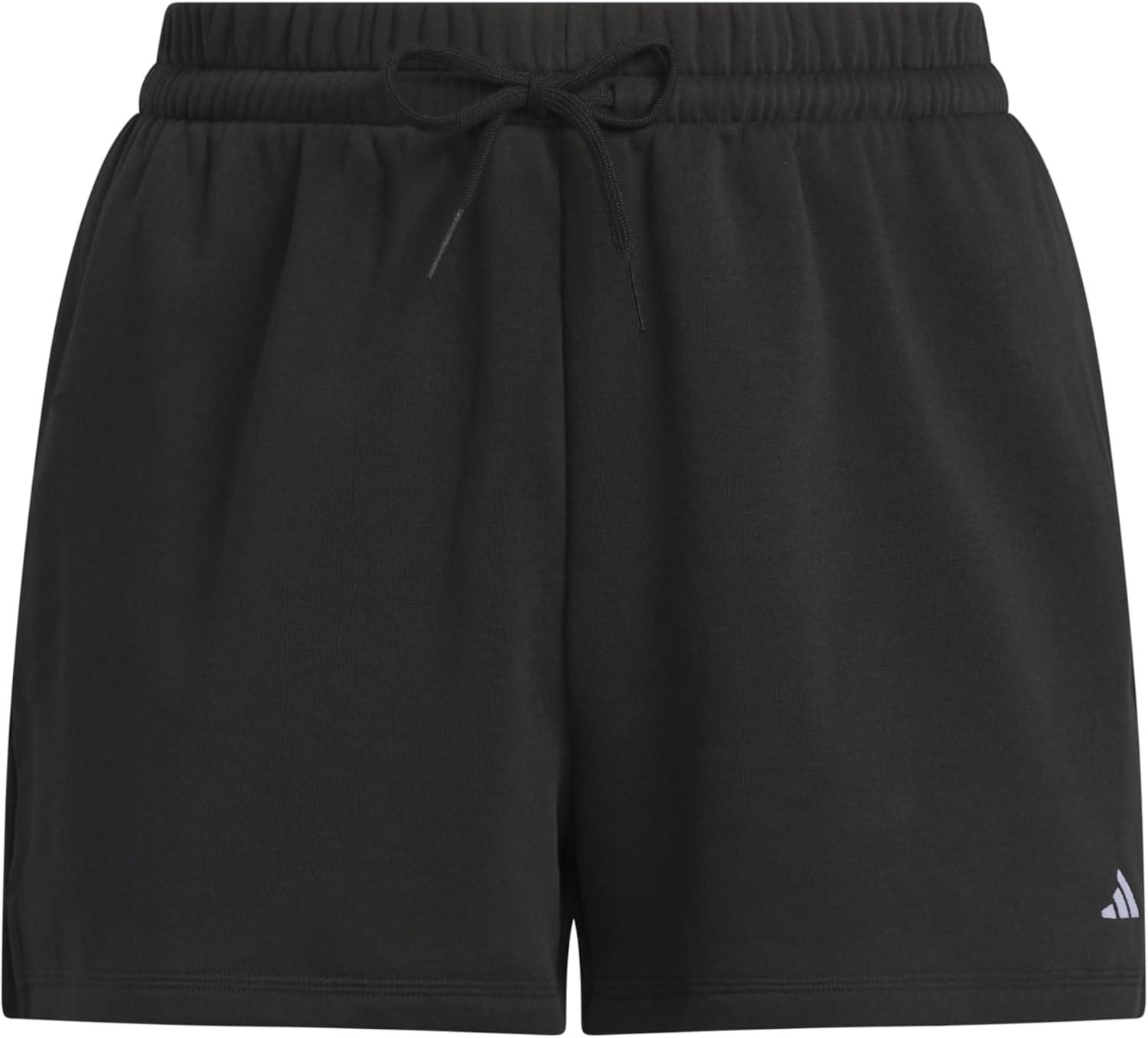 image:imageadidas Womens Essentials Small Logo Feelcozy ShortsBlackWhite