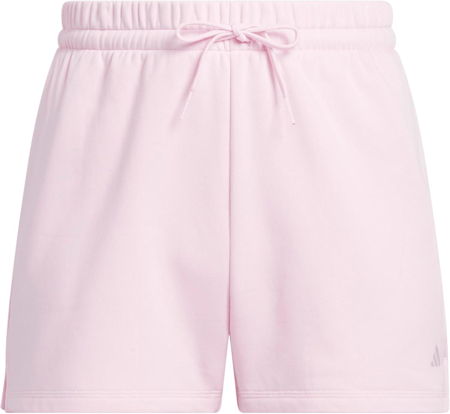 image:imageadidas Womens Essentials Small Logo Feelcozy ShortsClear Pink