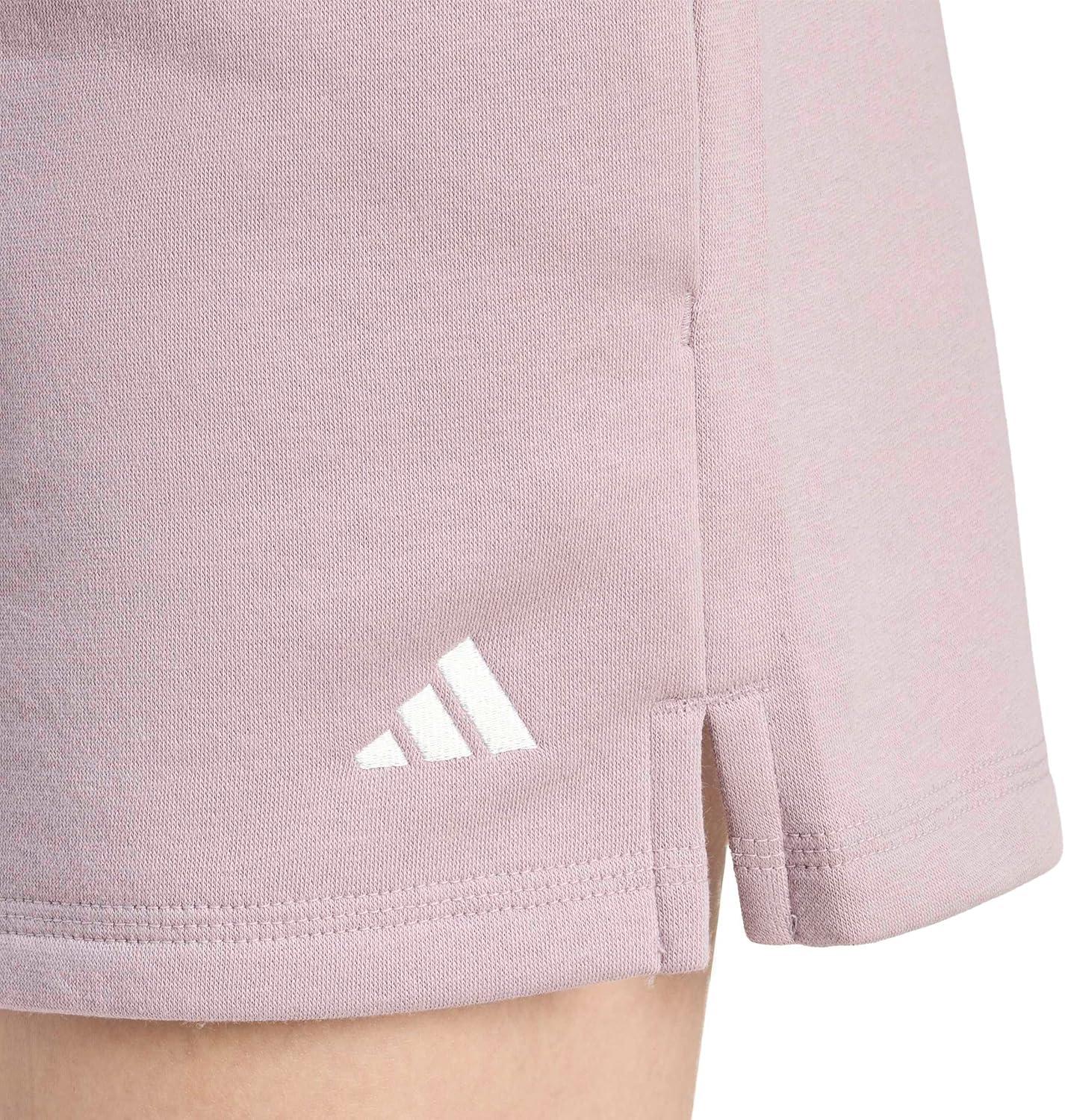 image:imageadidas Womens Essentials Small Logo Feelcozy ShortsPreloved FigWhite