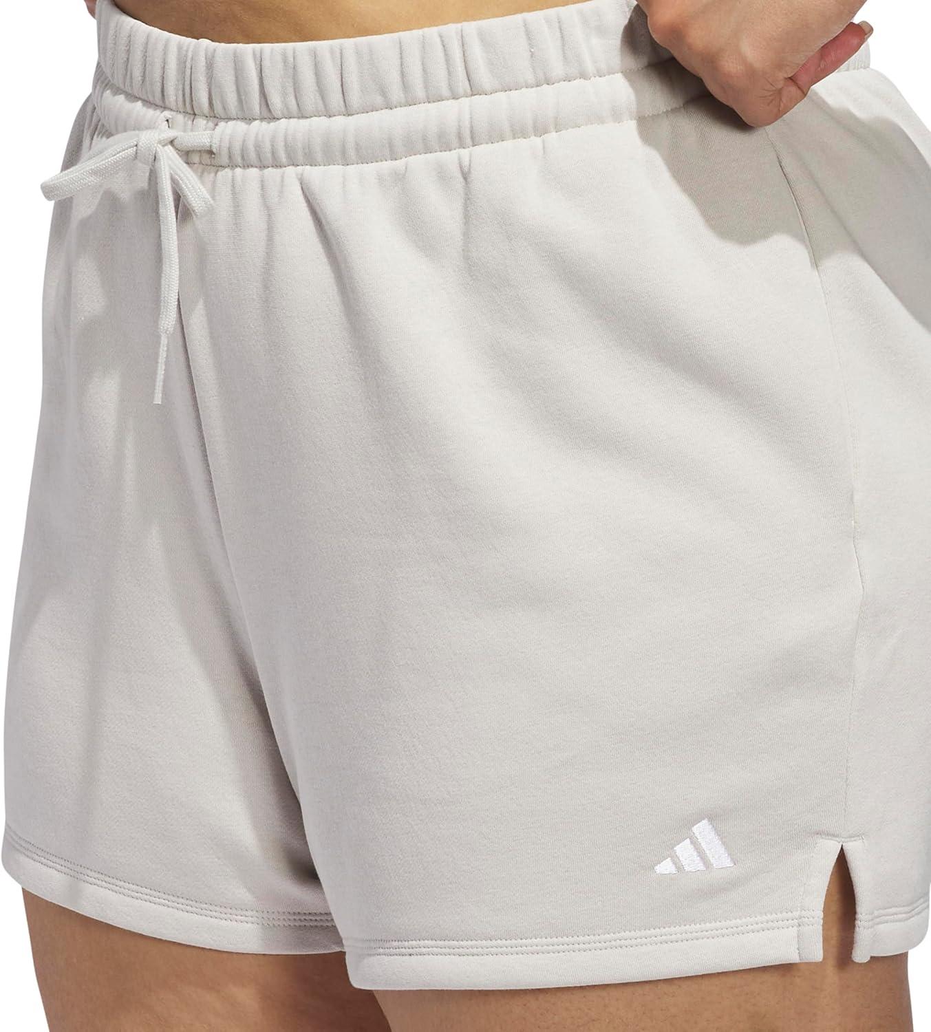 image:imageadidas Womens Essentials Small Logo Feelcozy ShortsWonder Alumina