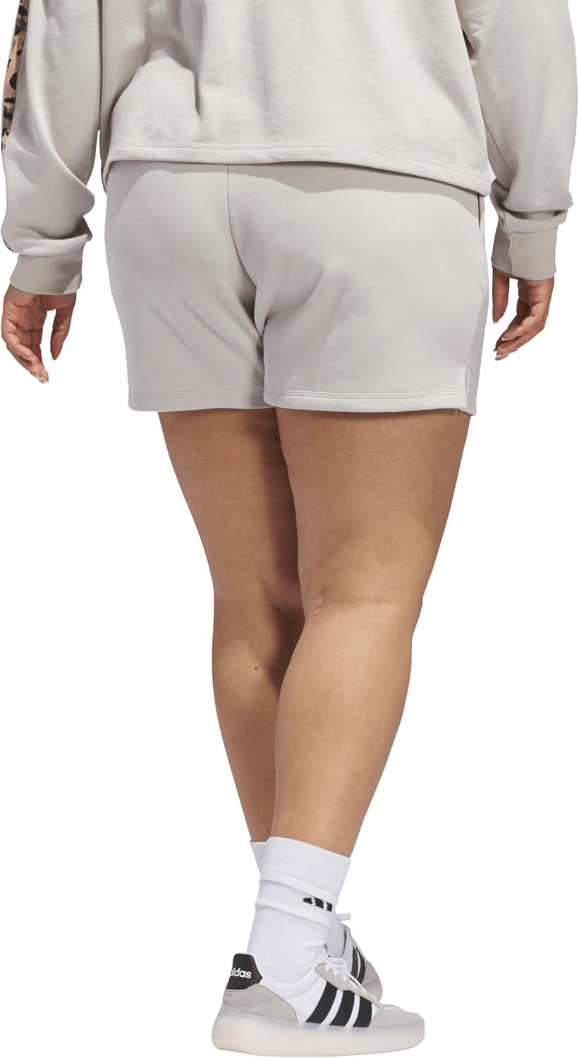 image:imageadidas Womens Essentials Small Logo Feelcozy ShortsWonder Alumina