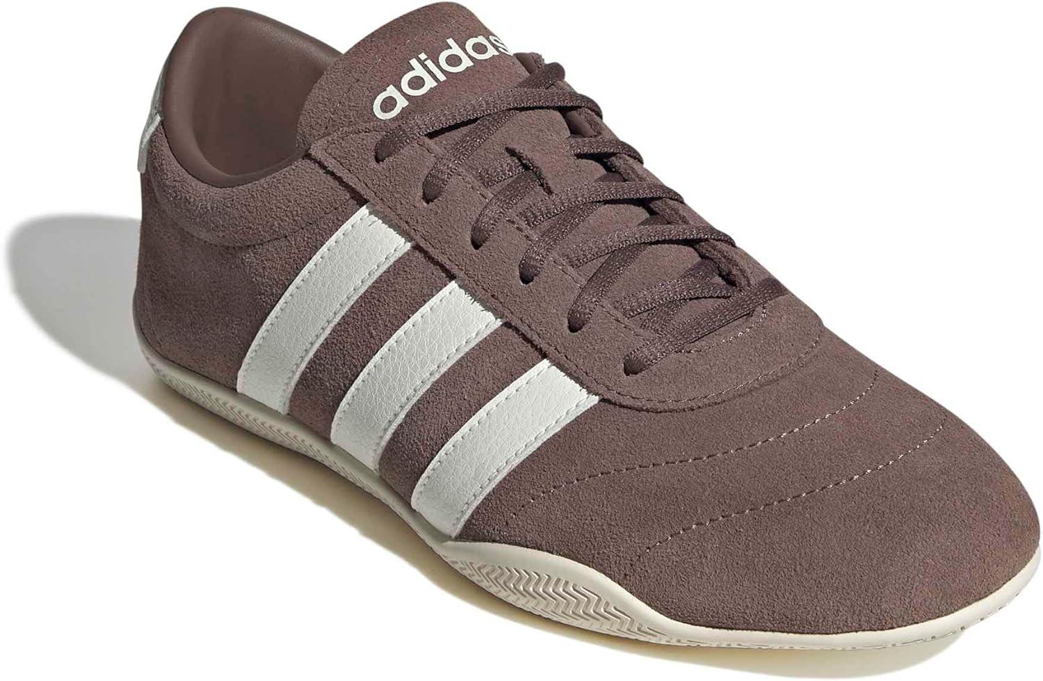 image:imageadidas Womens Grand Court Lo SneakersEarth StrataOff WhiteEarth Strata