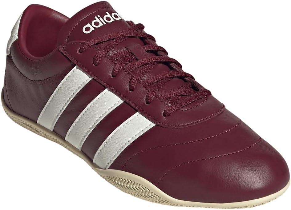 image:imageadidas Womens Grand Court Lo SneakersShadow RedOff WhiteShadow Red