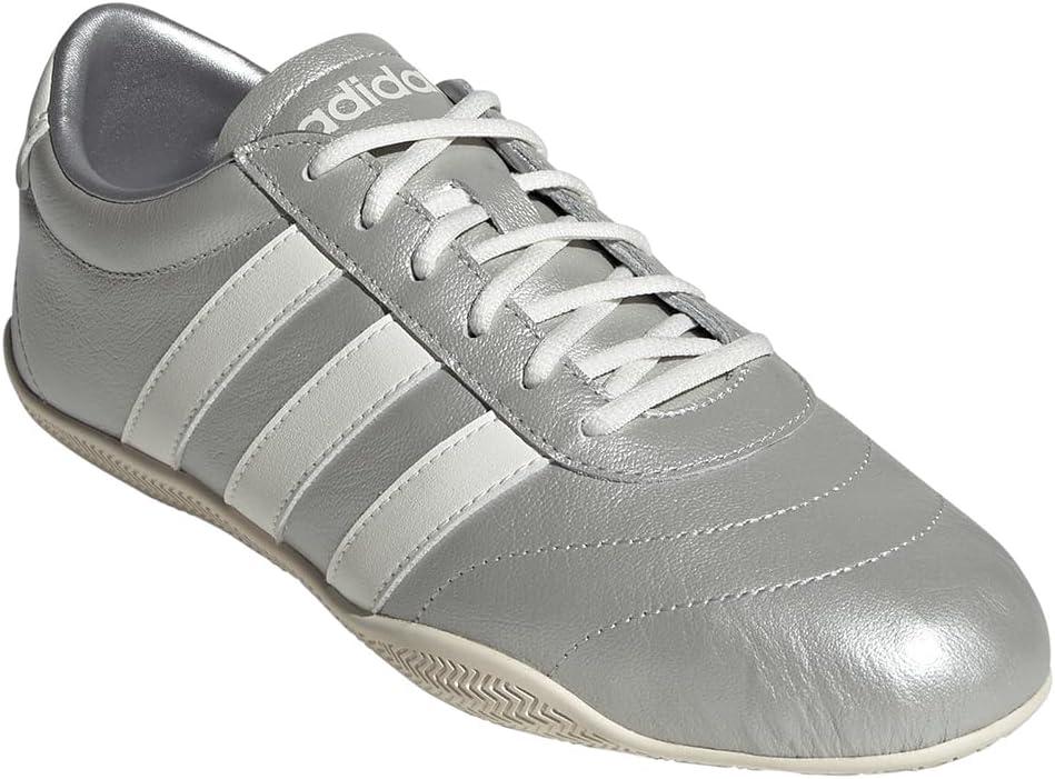 image:imageadidas Womens Grand Court Lo SneakersSilver MetallicOff WhiteWhite