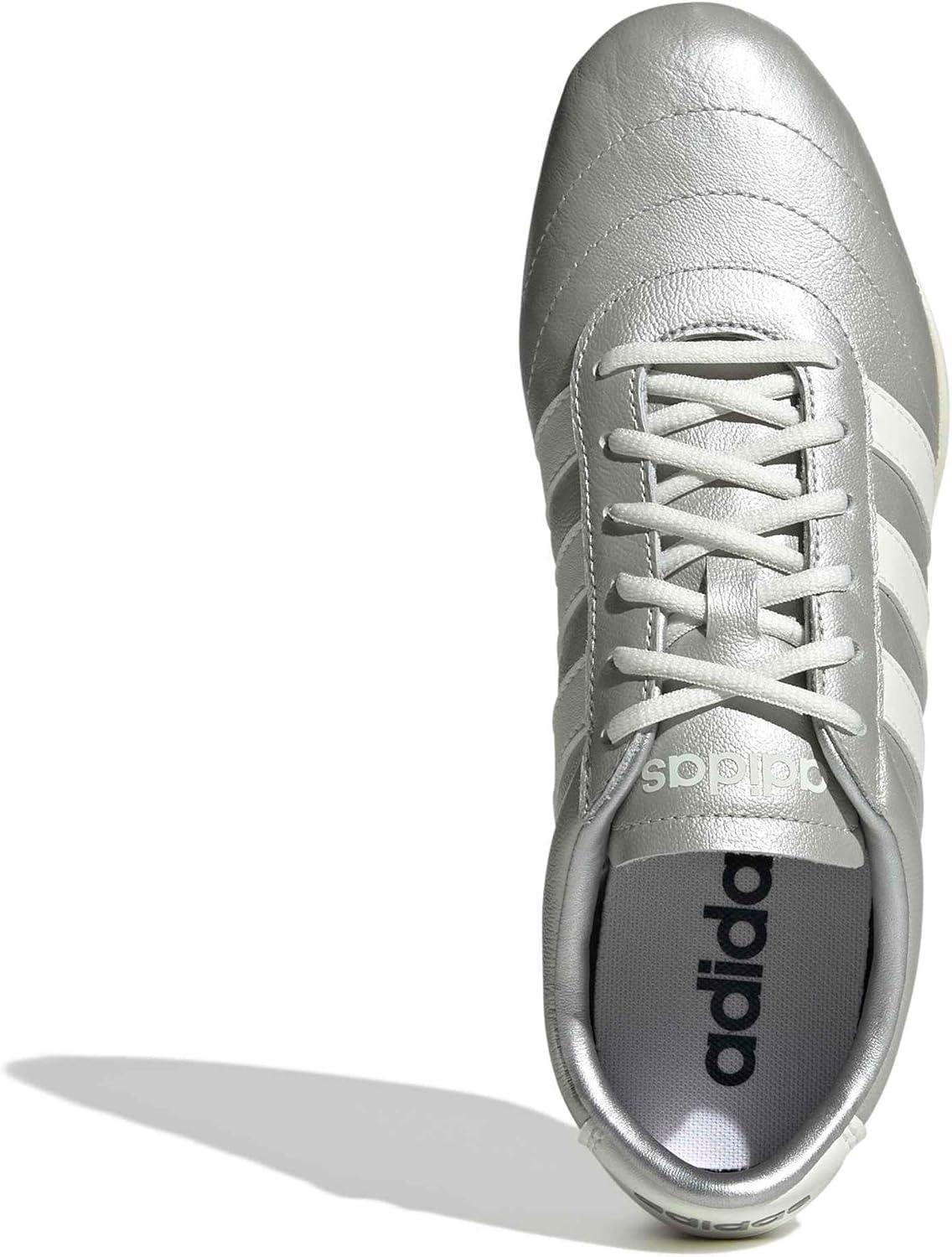 image:imageadidas Womens Grand Court Lo SneakersSilver MetallicOff WhiteWhite