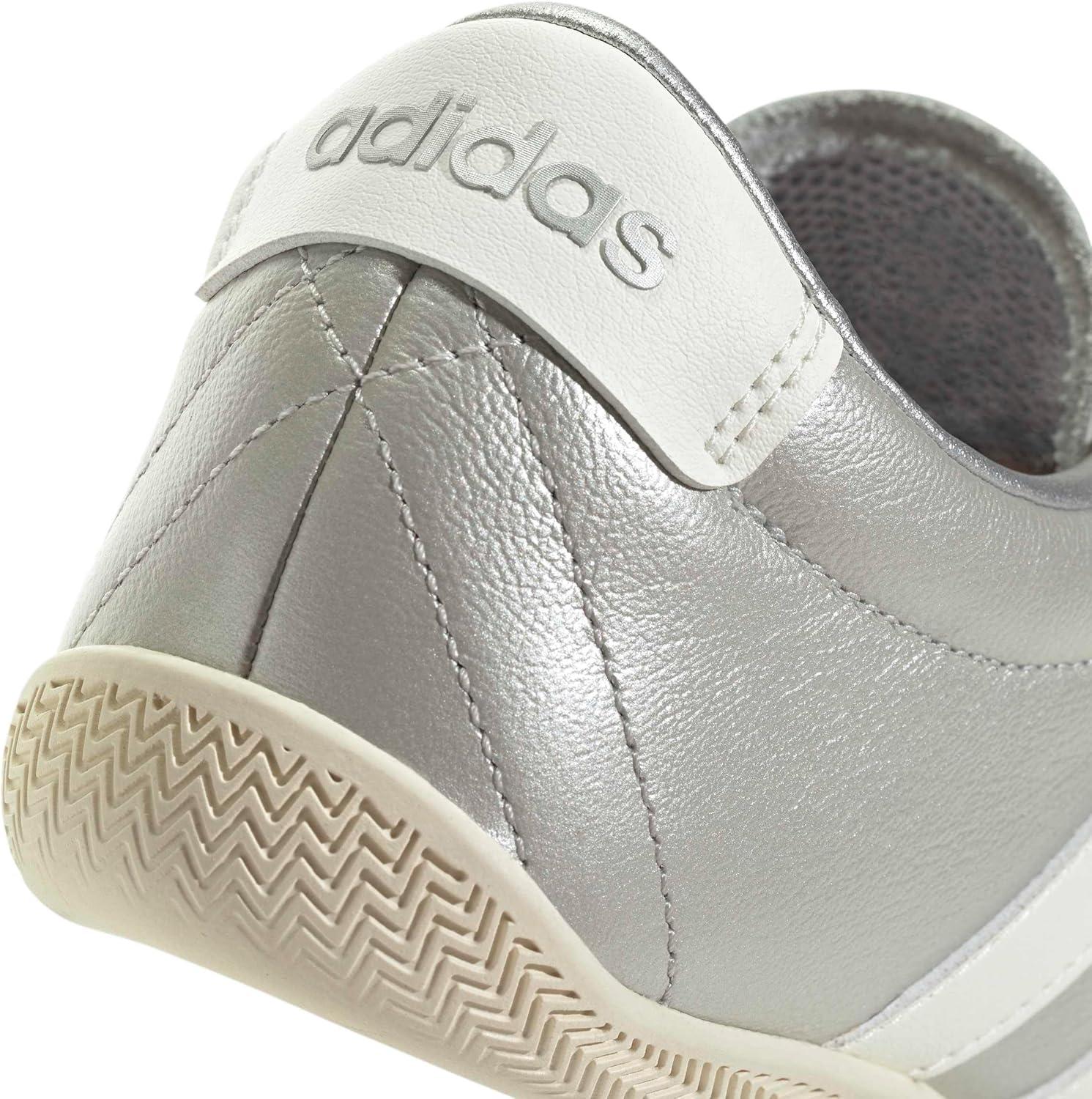 image:imageadidas Womens Grand Court Lo SneakersSilver MetallicOff WhiteWhite