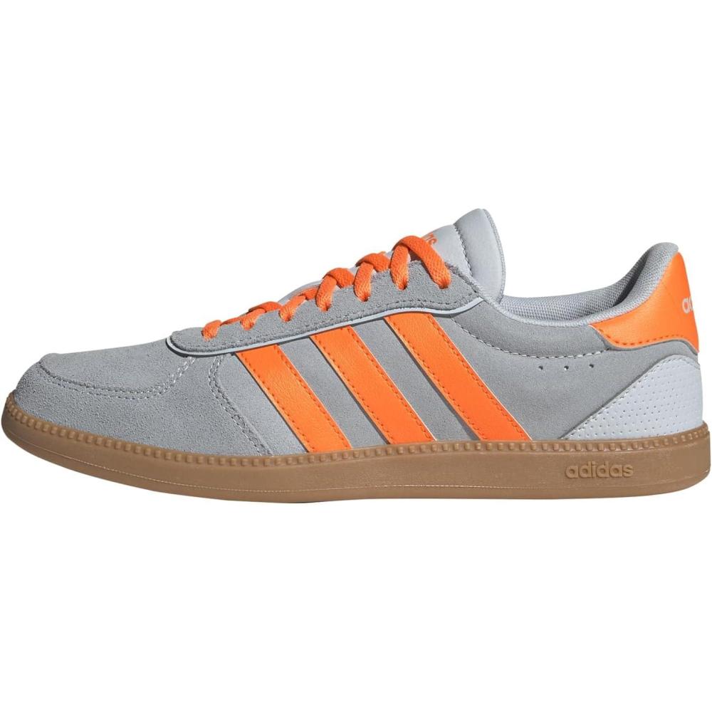 image:imageadidas Womens Breaknet Sleek SneakersHalo BlueLucid OrangeGum