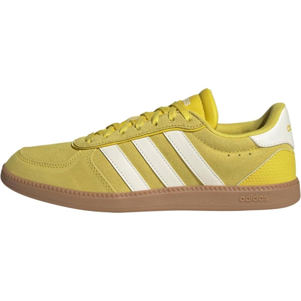 image:imageadidas Womens Breaknet Sleek SneakersYellowOff WhiteGum