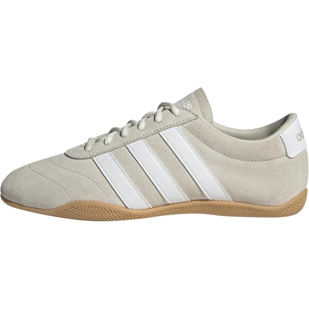 image:imageadidas Womens Grand Court Lo SneakersAluminaWhiteGum