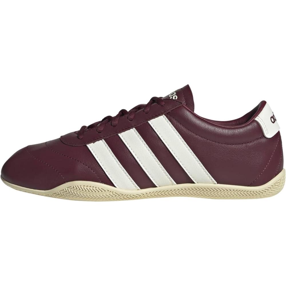 image:imageadidas Womens Grand Court Lo SneakersShadow RedOff WhiteShadow Red