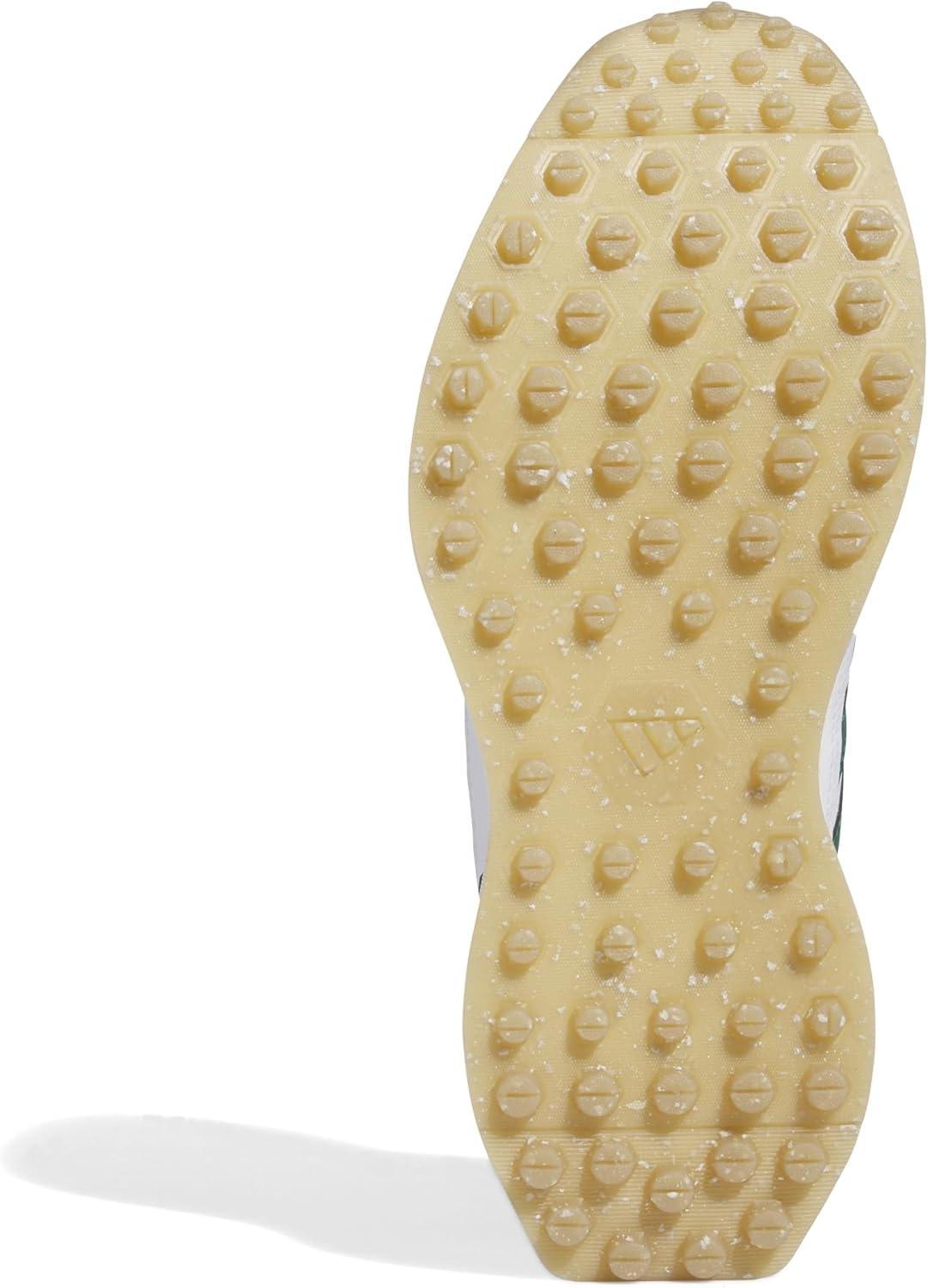 image:imageAdidas Mens S2g Spikeless Leather 24 Golf ShoesFootwear WhiteCollegiate GreenGum 4