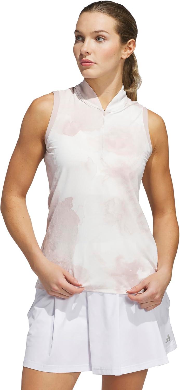 image:imageadidas Womens Ultimate365 Tour Polo ShirtWonder Taupe