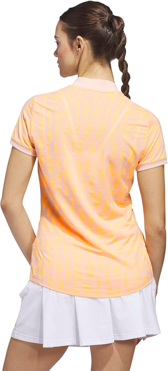 image:imageadidas Womens ULTIMATE365 Jacquard Climacool Polo ShirtBlush Pink