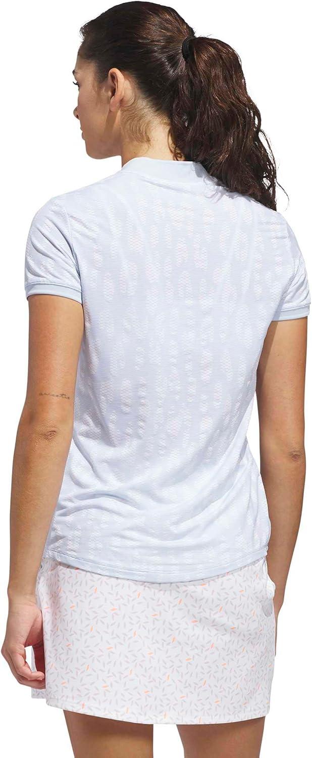 image:imageadidas Womens ULTIMATE365 Jacquard Climacool Polo ShirtCrystal Sky
