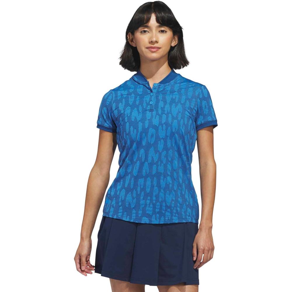 image:imageadidas Womens ULTIMATE365 Jacquard Climacool Polo ShirtDusky Petrol