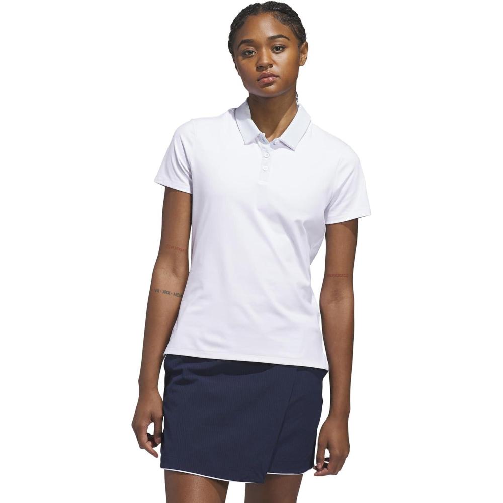 image:imageadidas Womens Ultimate365 Grid Climacool PoloCrystal Sky