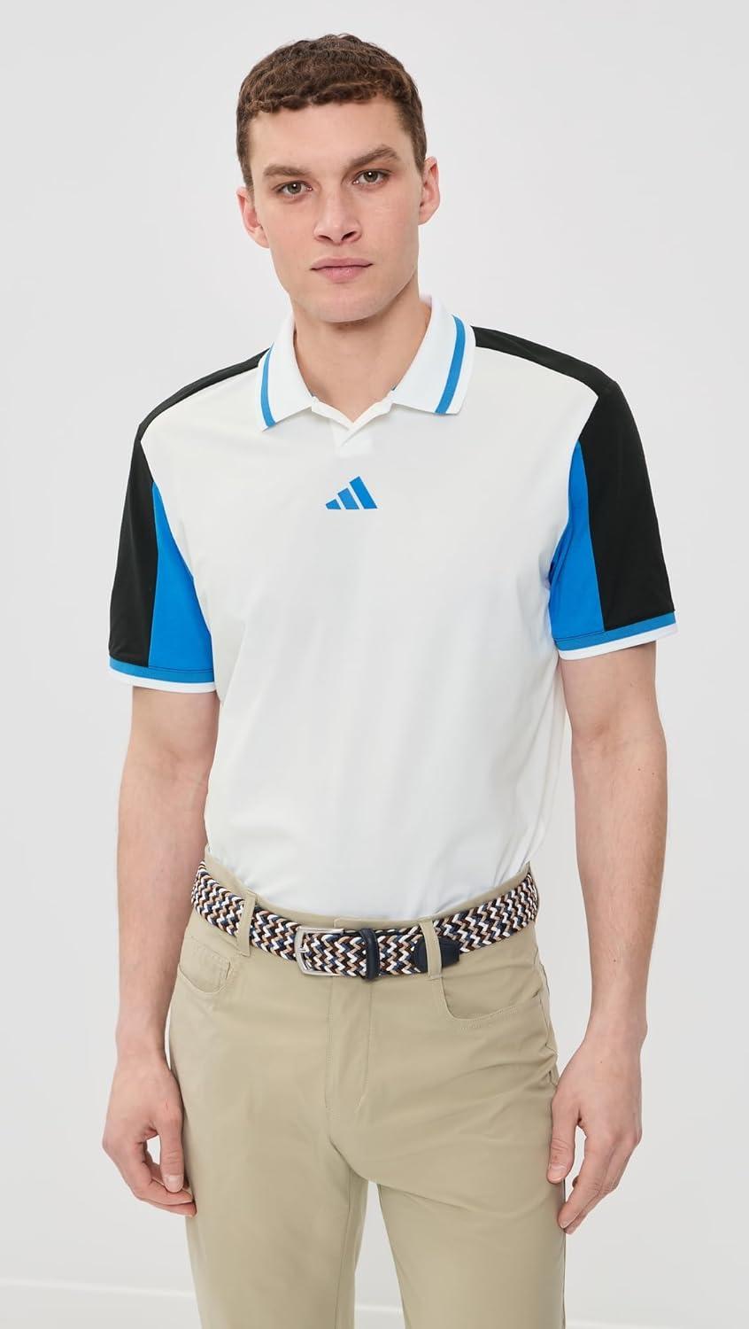 image:imageadidas Golf Mens Beyond Vent Polo ShirtWhite Black
