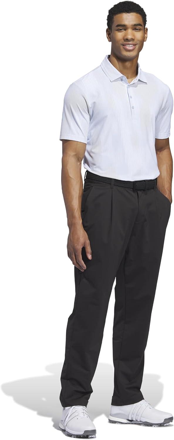 image:imageadidas Golf Mens Ultimate365 Tour Cool Feel Print Polo ShirtCrystal Sky
