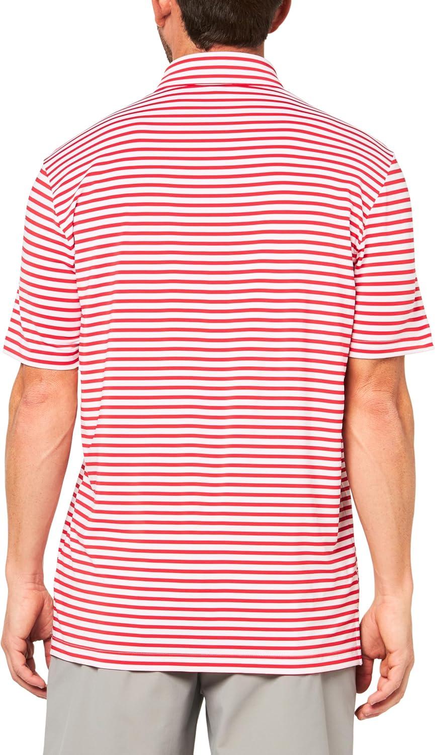 image:imageadidas Mens Ultimate365 Dash Stripe Polo ShirtClear PinkBlack