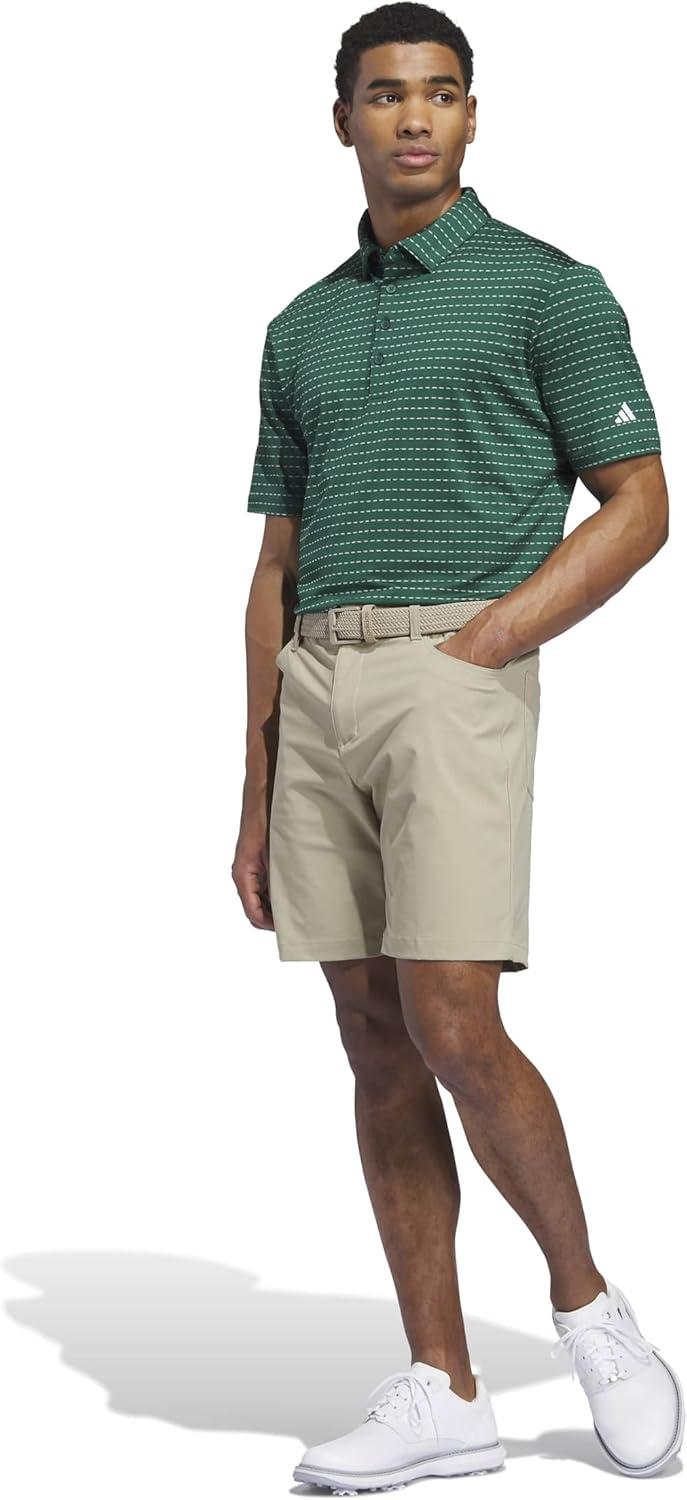 image:imageadidas Mens Ultimate365 Dash Stripe Polo ShirtCollegiate Green White