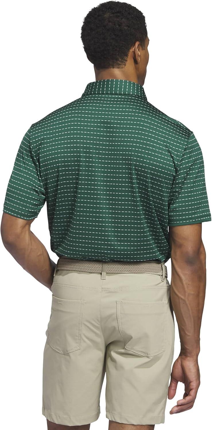 image:imageadidas Mens Ultimate365 Dash Stripe Polo ShirtCollegiate Green White